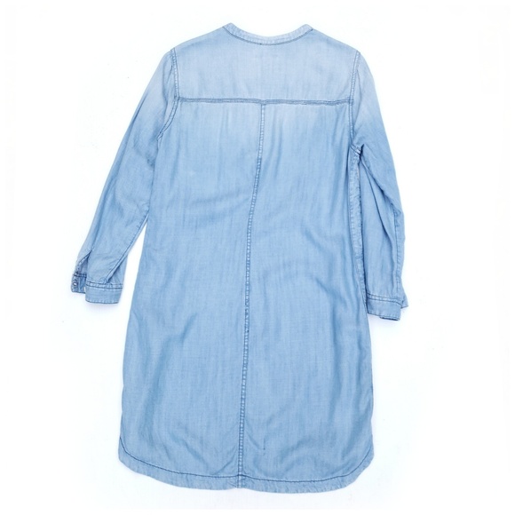 J. Crew Chambray Drapey Shirt Dress - Picture 2 of 7